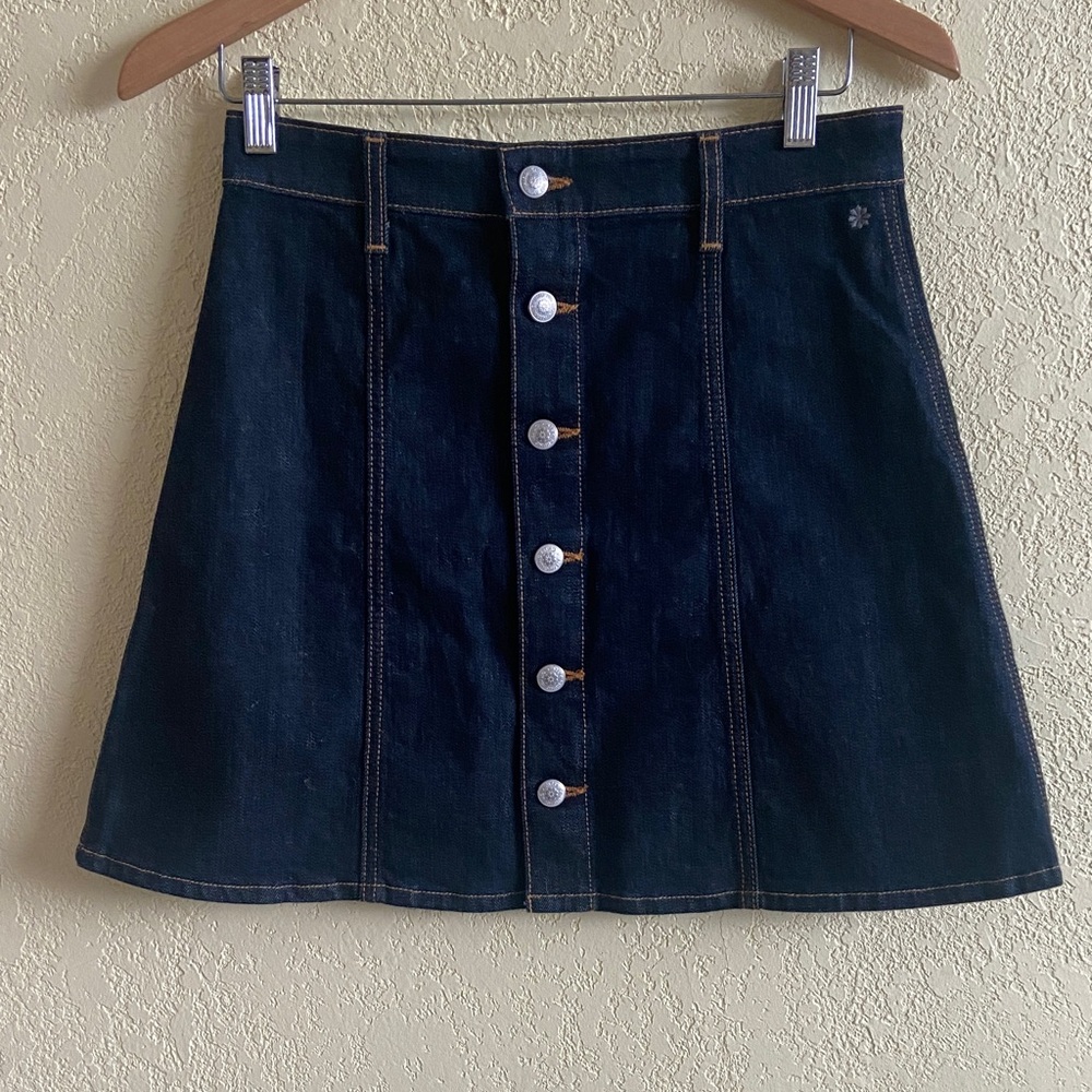 Alexa Chung for AG Denim Button-Front Skirt
